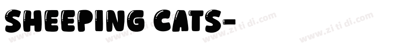 Sheeping Cats字体转换